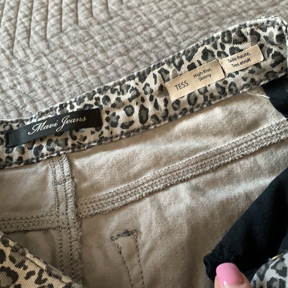 Leopard print Mavi skinny crops - Picture 2 of 3